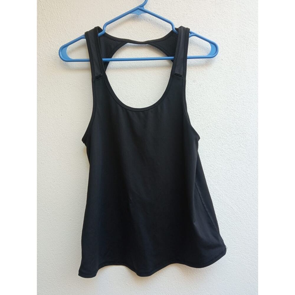 American Eagle Women’s Scoop Neck Racer Back Black Workout Tank Top Size Medium
